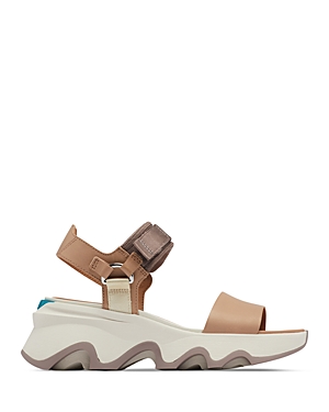 Sorel Kinetic Impact Y Strap Sandals In Honest Beige