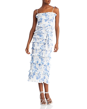 The Lily Dress in Provencal Blue Floral – V. Chapman
