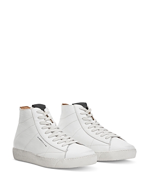 ALLSAINTS WOMEN'S TUNDY LOGO LACE UP HIGH TOP SNEAKERS