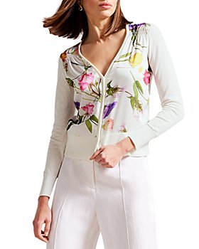 Ted Baker - Chantri Woven Front Printed Cardigan