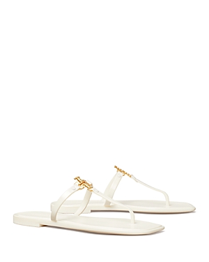 Tory Burch Roxanne Jelly Thong Sandal In Ivory/gold