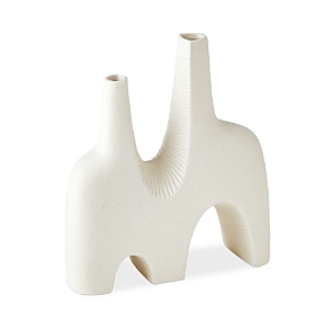 Global Views Cassel Vase In White