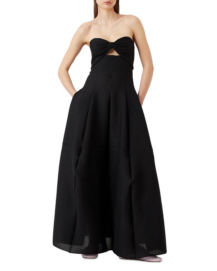 Emporio Armani Sweetheart Strapless Maxi Dress | Bloomingdale's