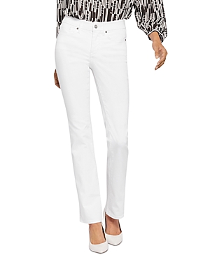 Nydj Marilyn Straight Leg Jeans In Optic White
