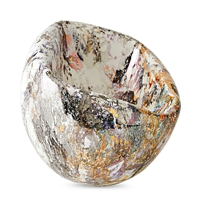 Global Views Squished Bowl In White