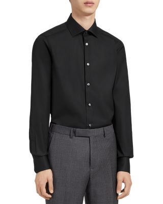 Zegna - Black Trofeo™ Long Sleeve Tailored Fit Shirt