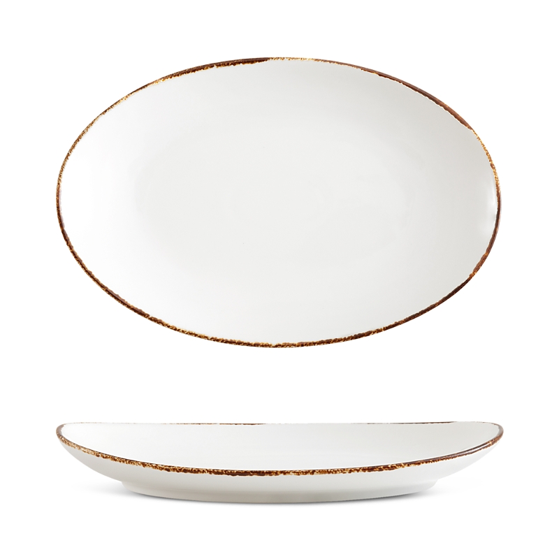 Fortessa Salt Oval Coupe Platter, 12.5 In White