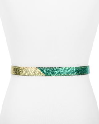 Women&#39;s Metallic Rainbow Belt