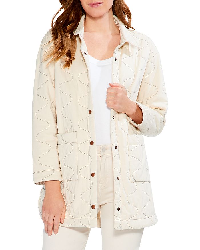 NIC+ZOE Cotton Blend Quilted Spring Jacket | Bloomingdale's