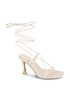 Shop Kenneth Cole Women's Belinda Ankle Tie High Heel Sandals In Bianca Pu