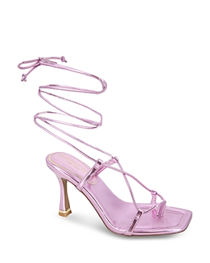 Kenneth Cole Women's Belinda Ankle Tie High Heel Sandals In Lavender Pu