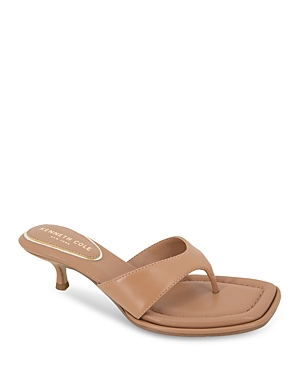 Shop Kenneth Cole Women's Geneva Slip On Thong Sandals In Classic Tan