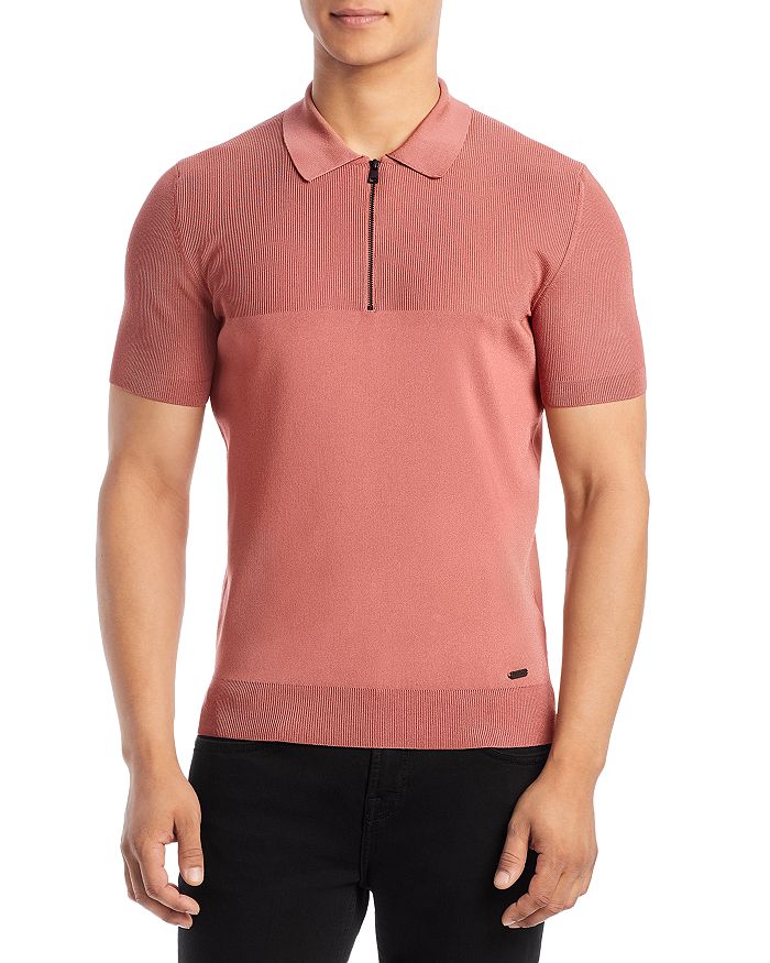 Hugo discount zip polo
