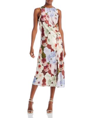lola midi dress Lola Striped Midi Dress-Blue L