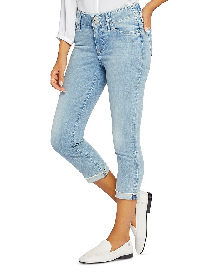 NYDJ Chloe Capri Hollywood High Rise Cropped Skinny Jeans in Promise