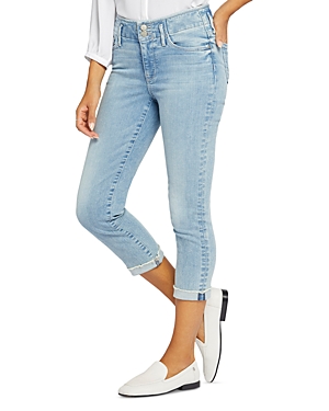 Nydj Chloe Hollywood Frayed Capri Jeans In Promise
