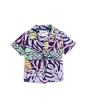 Sovereign Code Boys' Lagoon Tropical Print Shirt - Baby In Semi-tropic/navy
