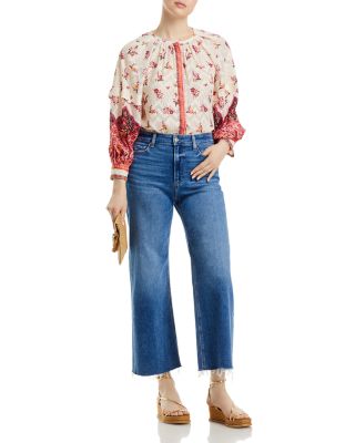 Anessa High Rise Wide Leg Ankle Jeans