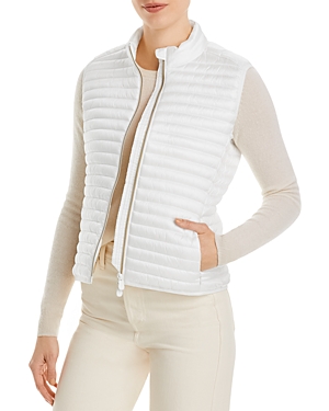 Save The Duck Margareth Recycled Nylon Puffer Vest In Off White
