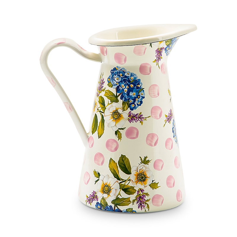Mackenzie-childs Mackenzie Childs Wildflowers Medium Practical Pitcher In Wildflowers