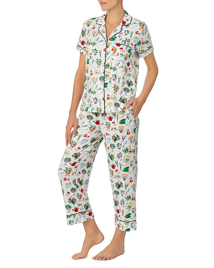kate spade new york Cropped Printed Pajama Set | Bloomingdale's