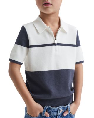 REISS Boys' Rome Sr Zip Polo - Big Kid | Bloomingdale's