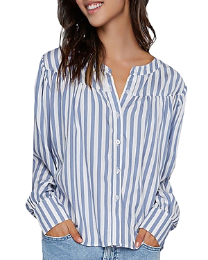 Pool Stripe Shirred Shirt