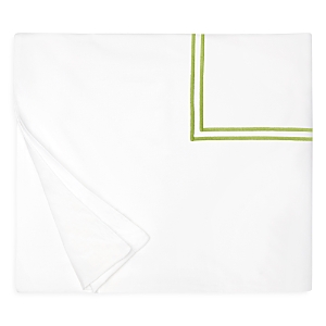 Sferra Grande Hotel Duvet Cover, Twin In White/fern
