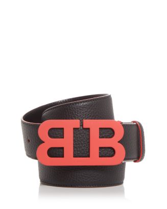BALLYレザー ベルト Bロゴ 黒 赤 BALLY B CHAIN BUCKLE ADJUSTABLE BLACK GRAY LOGO LEATHER WEB