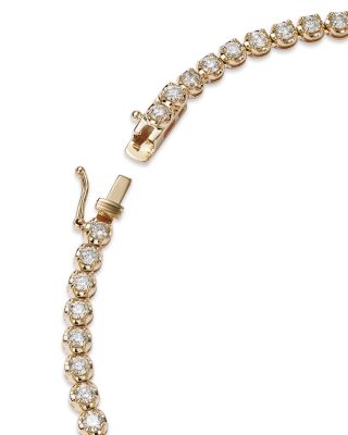 Diamond Tennis Necklace in 14K Yellow Gold, 8.00 tcw 