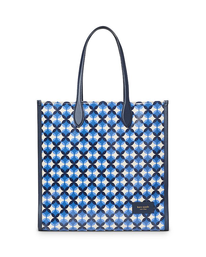 kate spade new york Gotham Patio Tile Printed Canvas Large Tote ...