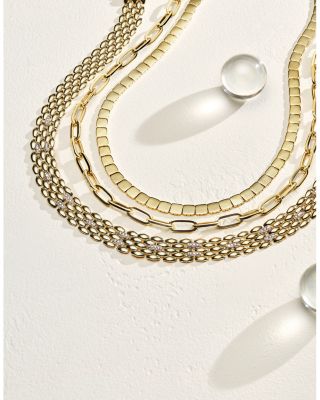 14K Yellow Gold Oval Link Chain Necklace, 18" - Exclusive