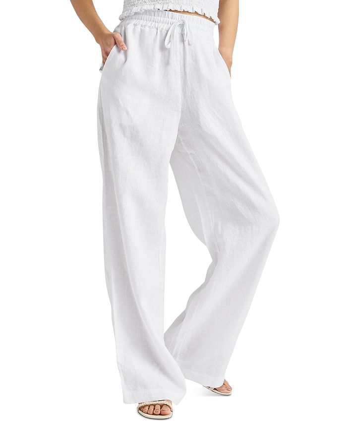 Linen Pants Women, Linen Pants With Elastic Waist, Linen Pants Drawstring, Pants  Plus Size, Striped Pants, Baggy Pants, Wide Leg Linen Pants 