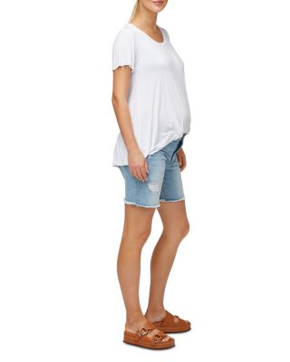 Montauk Distressed Denim Maternity Shorts