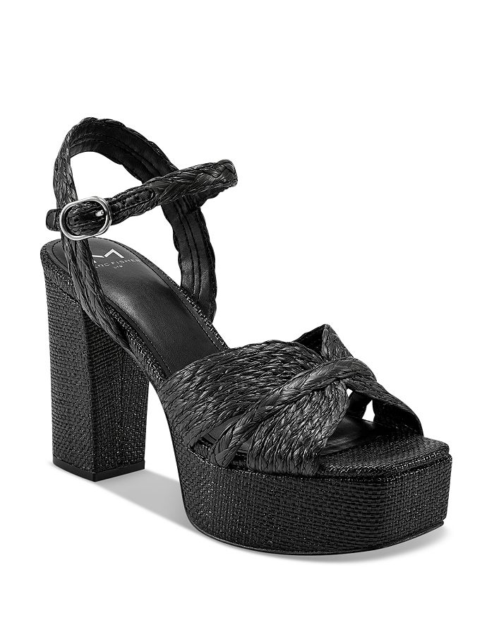 Marc Fisher LTD. - Women's Chela Square Toe Espadrille High Heel Platform Sandals