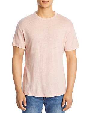 Alex Crane Sun Regular Fit Linen Tee In Watermelon