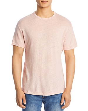 Alex Crane  Sun Regular Fit Linen Tee In Watermelon