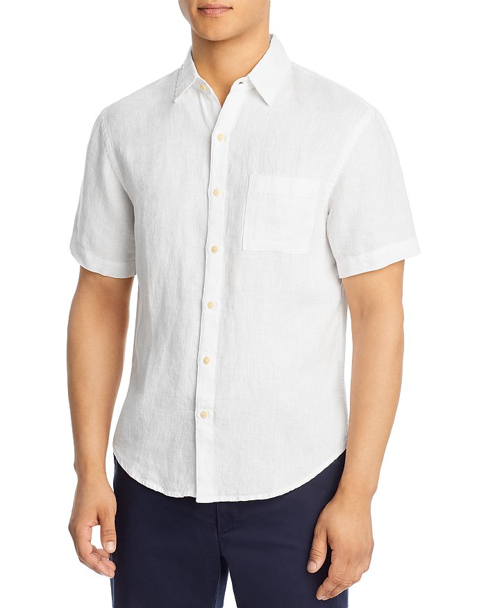 Alex Crane Ola Regular Fit Linen Shirt | Bloomingdale's