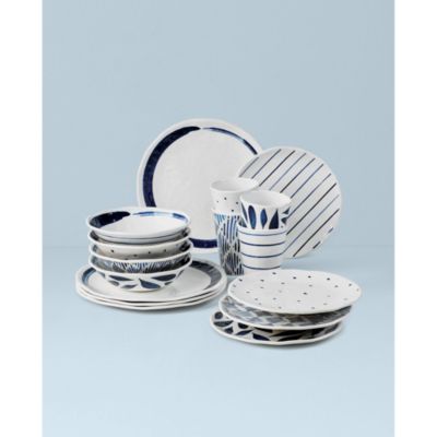 Blue Bay Melamine 16 Piece Dinnerware Set