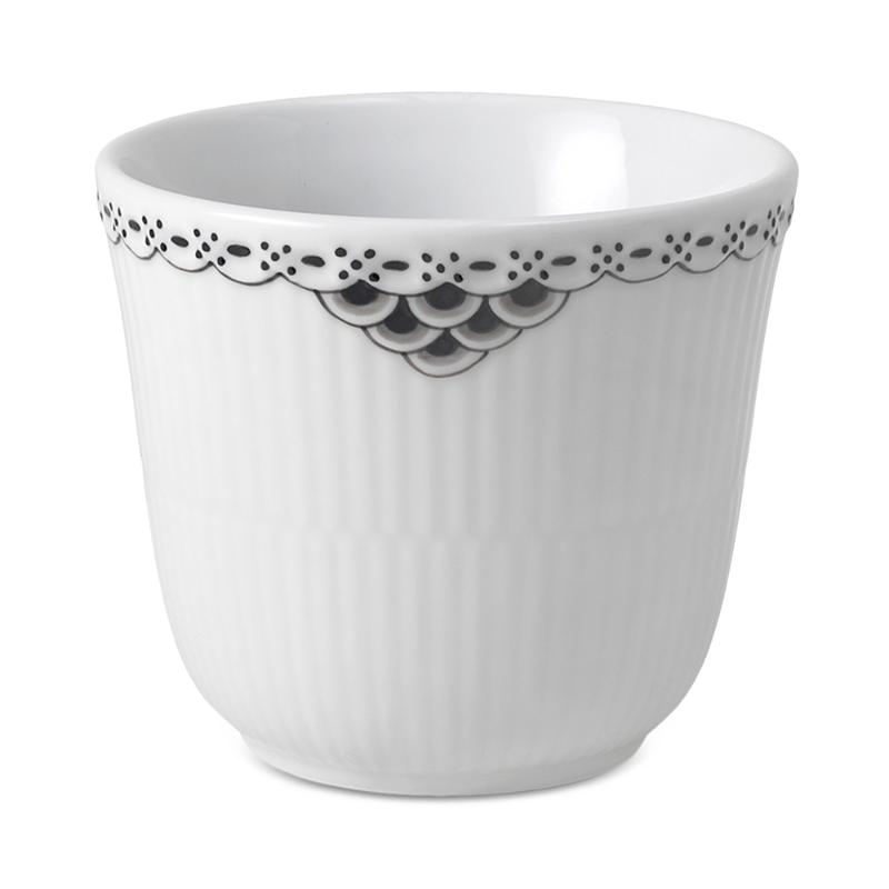 Royal Copenhagen Black Lace Thermal Cup In Multi