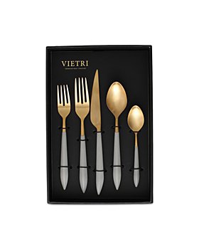 VIETRI - Ares Oro & Light Gray 20 Piece Flatware Set