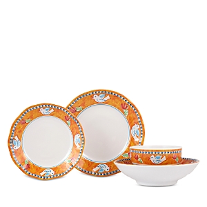 Shop Vietri Melamine Campagna Uccello 4-piece Place Setting In Assorted P