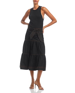 VERONICA BEARD AUSTYN BELTED MIDI DRESS