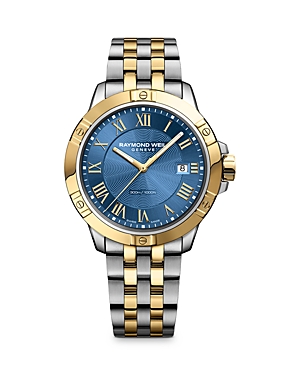 Raymond Weil Tango Two-tone Stainless Steel Watch, 41mm In Blue/silver