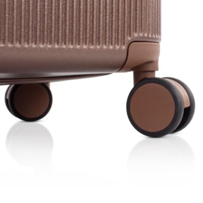 Earth Tones Large Upright Expandable Spinner Suitcase