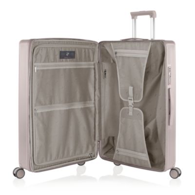 Earth Tones Large Upright Expandable Spinner Suitcase
