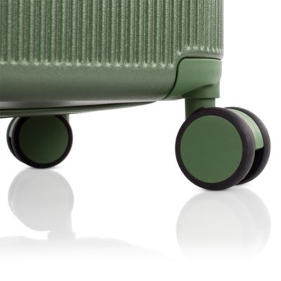 Earth Tones Large Upright Expandable Spinner Suitcase