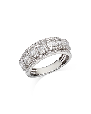 Bloomingdale's Diamond Triple Row Band in 14K White Gold, 1.0 ct. t.w. - 100% Exclusive