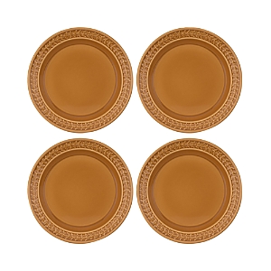 Portmeirion Botanic Garden Harmony Dinner Plates, Set Of 4 In Amber