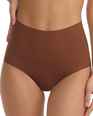 Commando Butter High-rise Stretch Bikini Briefs In Cinnamon